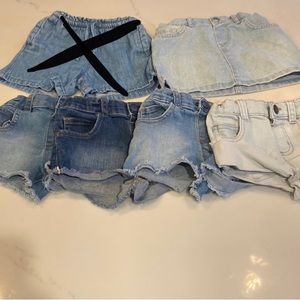 4t shorts and 1 skirt